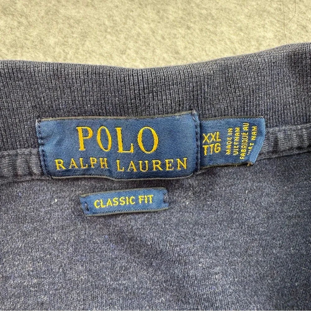 Polo Ralph Lauren Classic Fit‎ Polo Men’s XXL Blue With Flesh Pony Soft Cotton